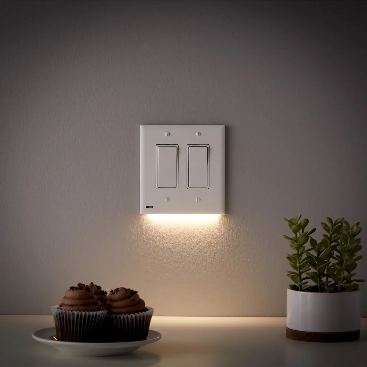 SnapPower LED Rocker SwitchLight, 3-pack