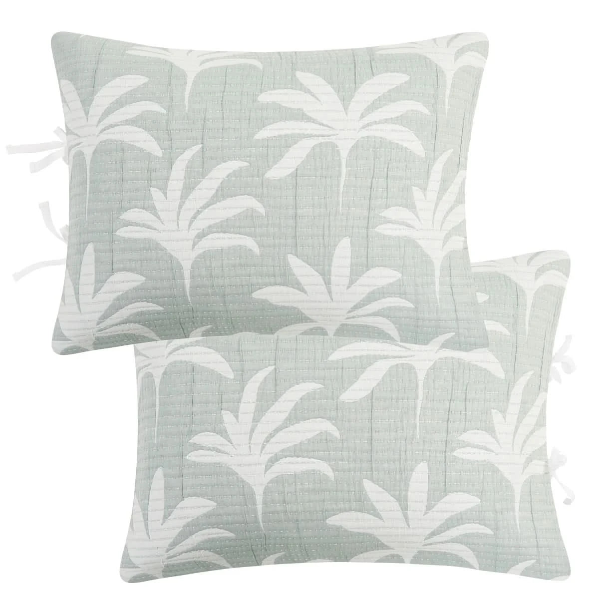 West Park Palm Tree 4-piece Quilt Set