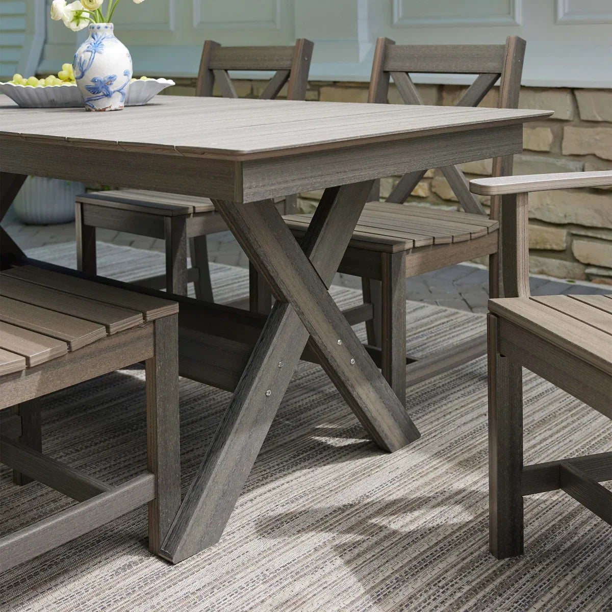 Leisure Line 7-piece Outdoor Dining Set by Tangent