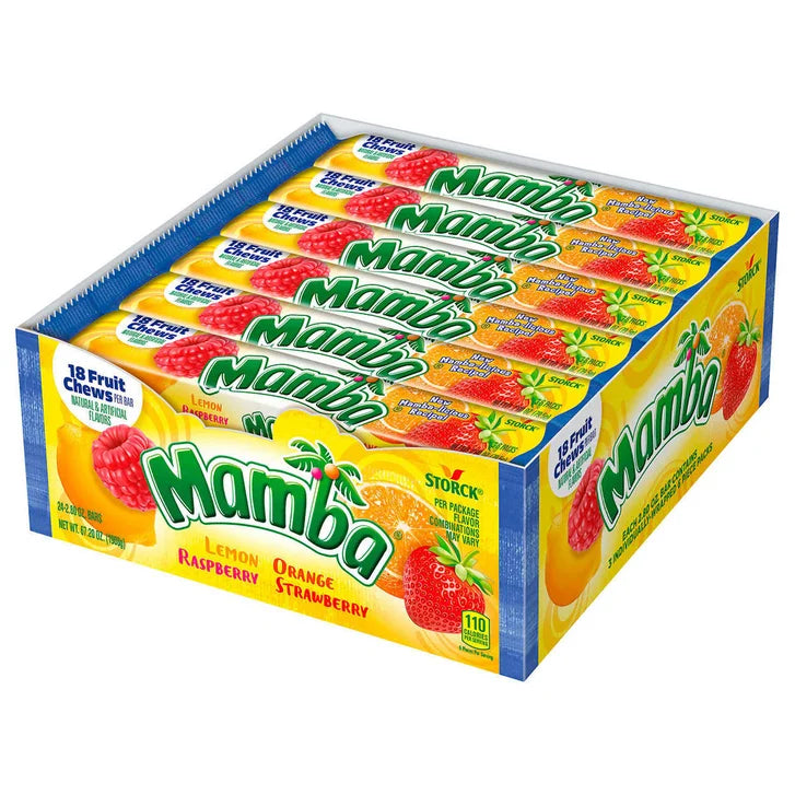 Mamba Fruit Chews, 2.8 oz, 24-count