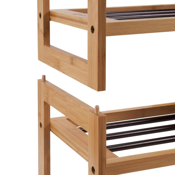 TRINITY Bamboo Shoe Rack, 2-pack