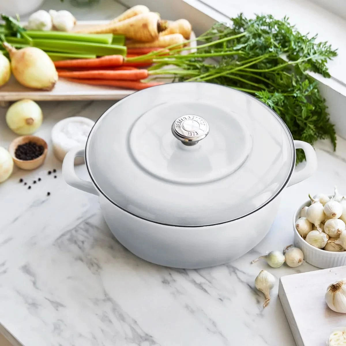 Merten & Storck 5.5-Quart Dutch Oven with Lid, 3.7-Quart Braiser with Lid, 2-pack