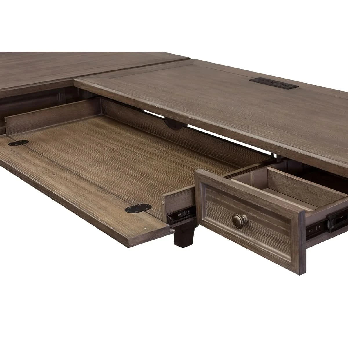 Campton Writing Desk with Return 3-piece Office Suite