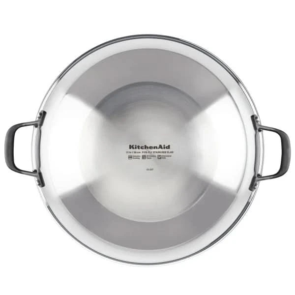 KitchenAid 15” 5-Ply Clad Stainless Steel Wok