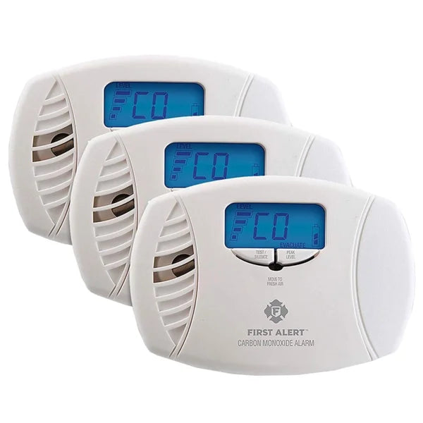 First Alert Dual Powered Carbon Monoxide Alarm 3-pack
