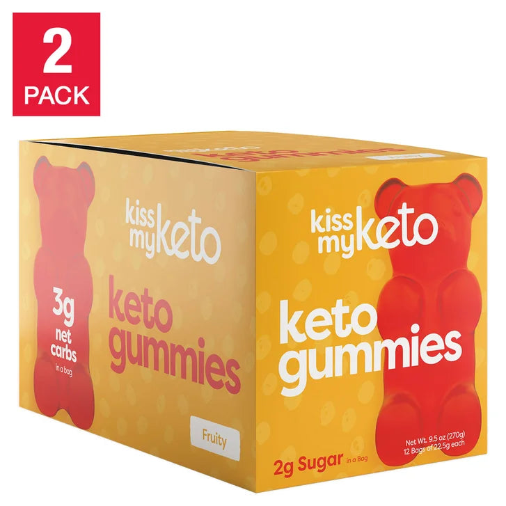 Kiss My Keto Gummies, 12-count, 2-pack