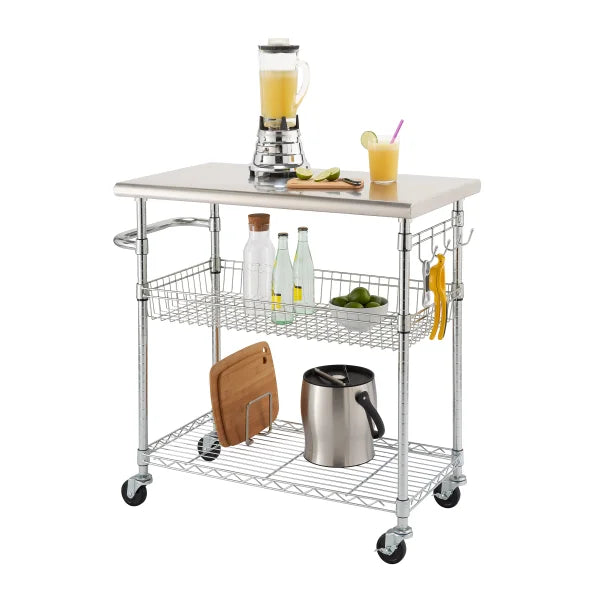 TRINITY EcoStorage Stainless Steel Kitchen Cart