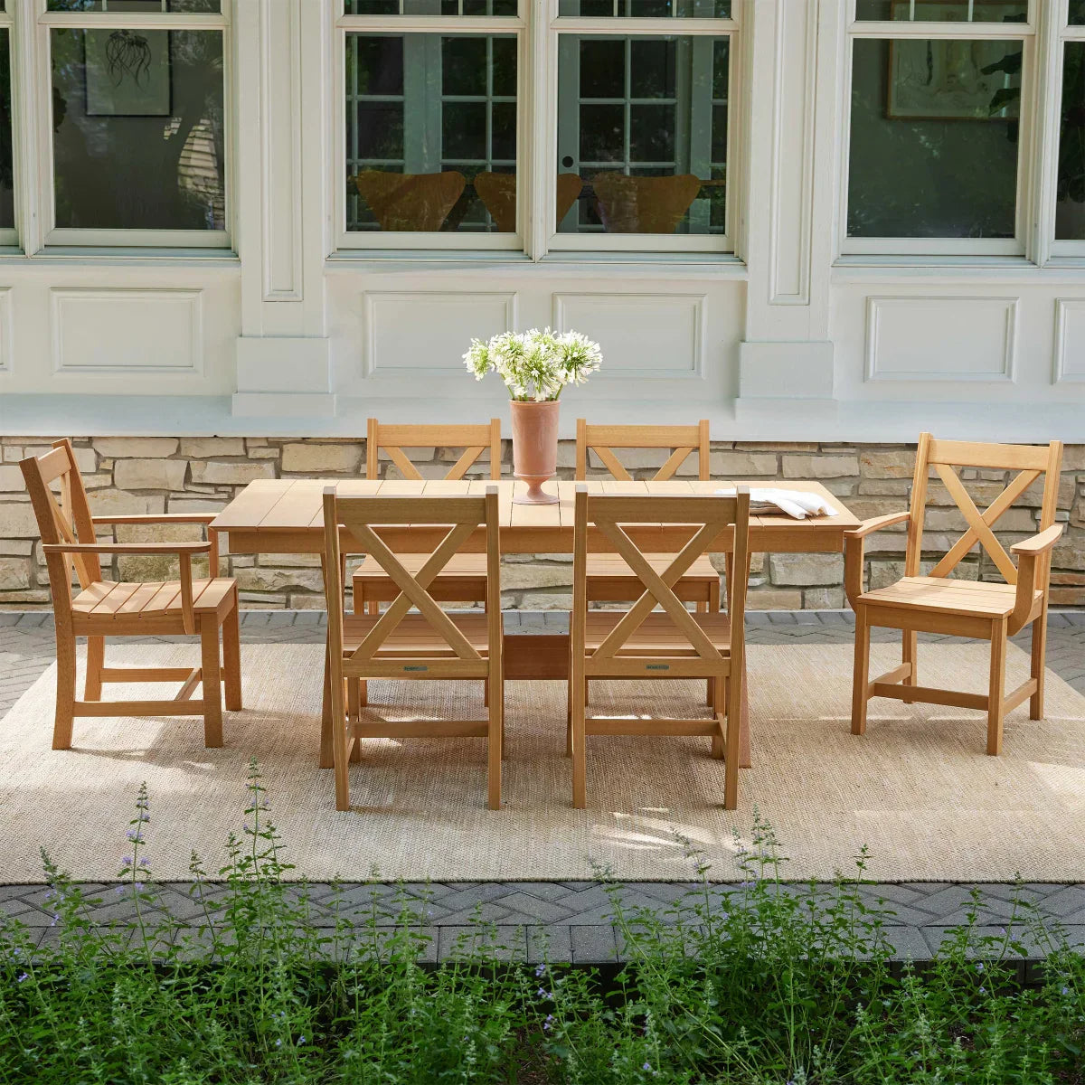 Leisure Line 7-piece Outdoor Dining Set by Tangent