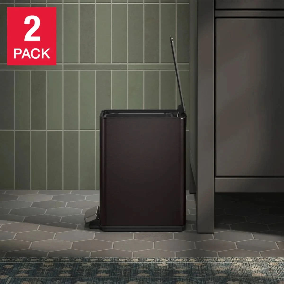 Kohler 6L Step Trash Can, 2-pack