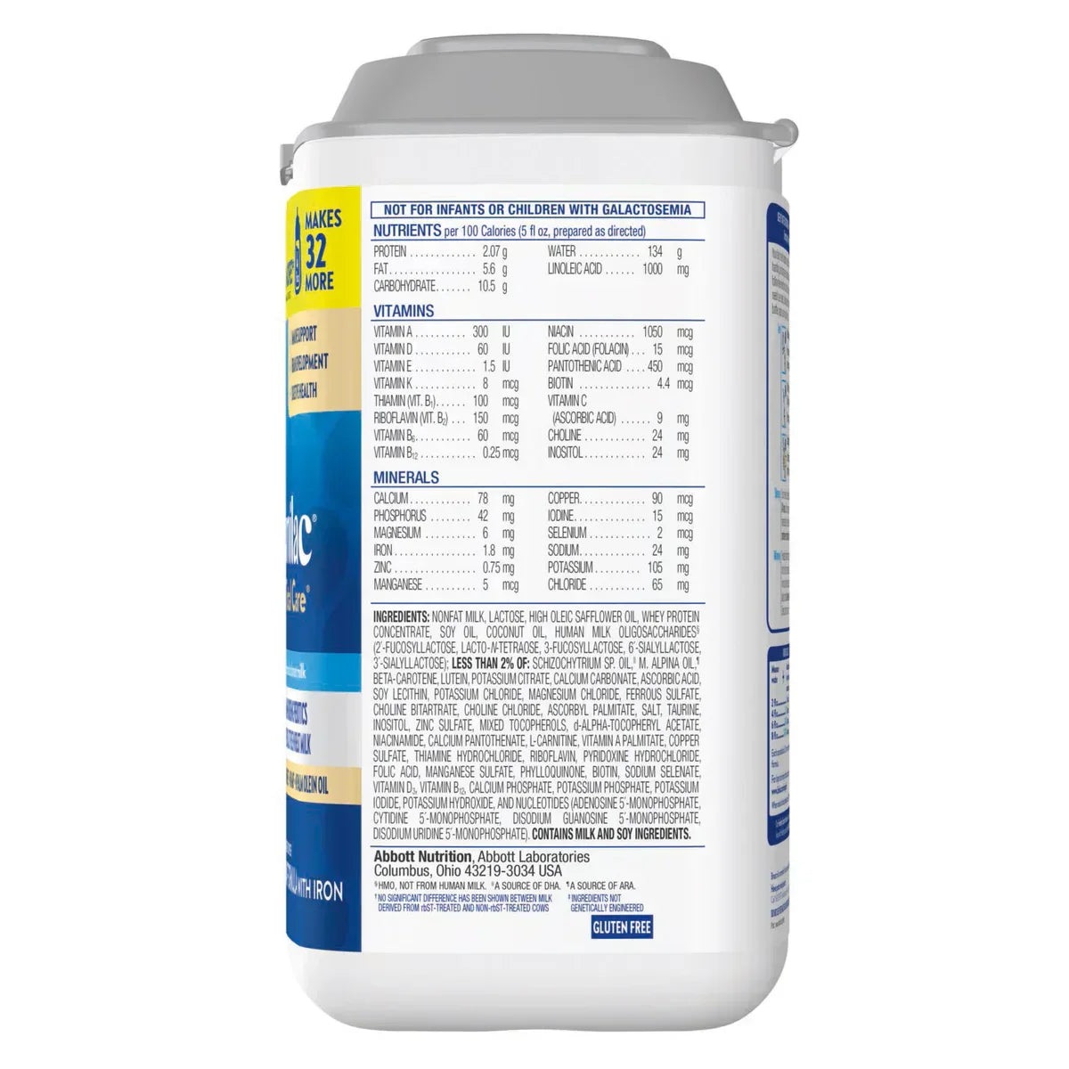 360 Total Care with 5 HMO's, Non-GMO Infant Formula Powder, 40 oz