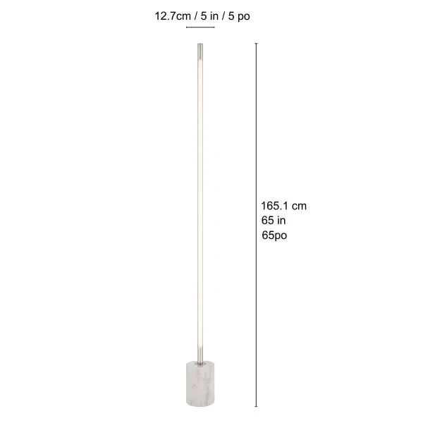 Stellar Marble Base LED Floor Lamp