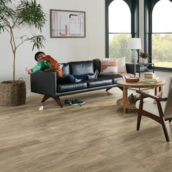 Mohawk Home 6MM Thick 7.5in X 48in 20 MIL Waterproof Luxury Vinyl Plank Flooring (17.3 sq ft/ctn)