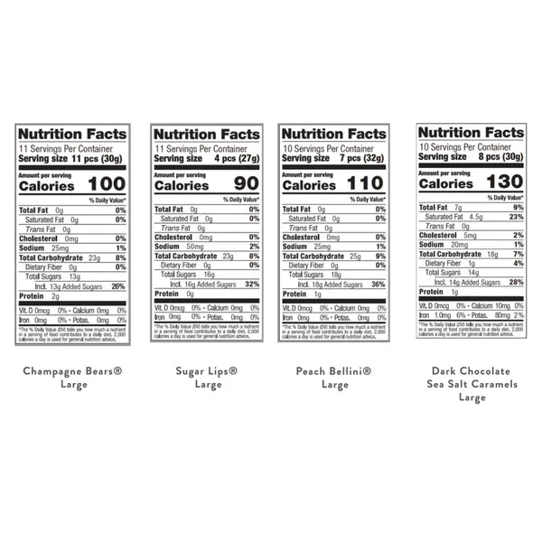 Sugarfina 4 Large Cube Variety Pack