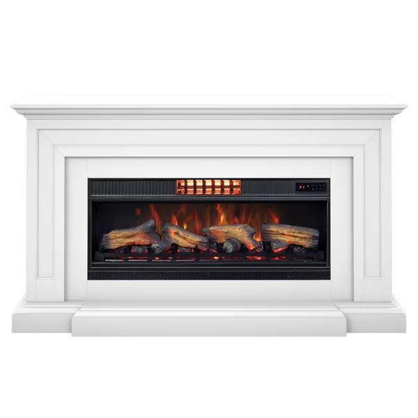 Tresanti Gwendolyn Wall Mantel with ClassicFlame CoolGlow 2-in-1 Electric Fireplace and Fan