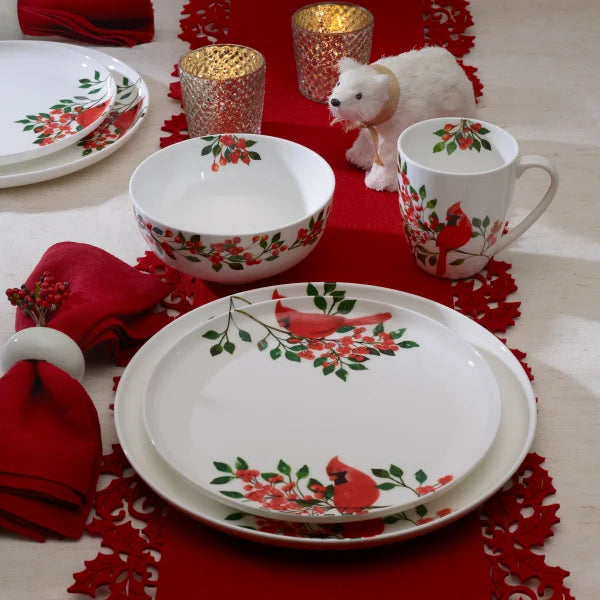 Mikasa Cardinal Leaves 16-piece Bone China Dinnerware Set