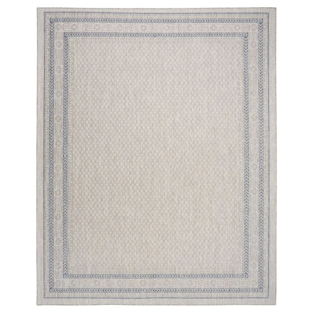 Nourison Garden Spring Indoor/Outdoor Rug Collection, Meadow Gray