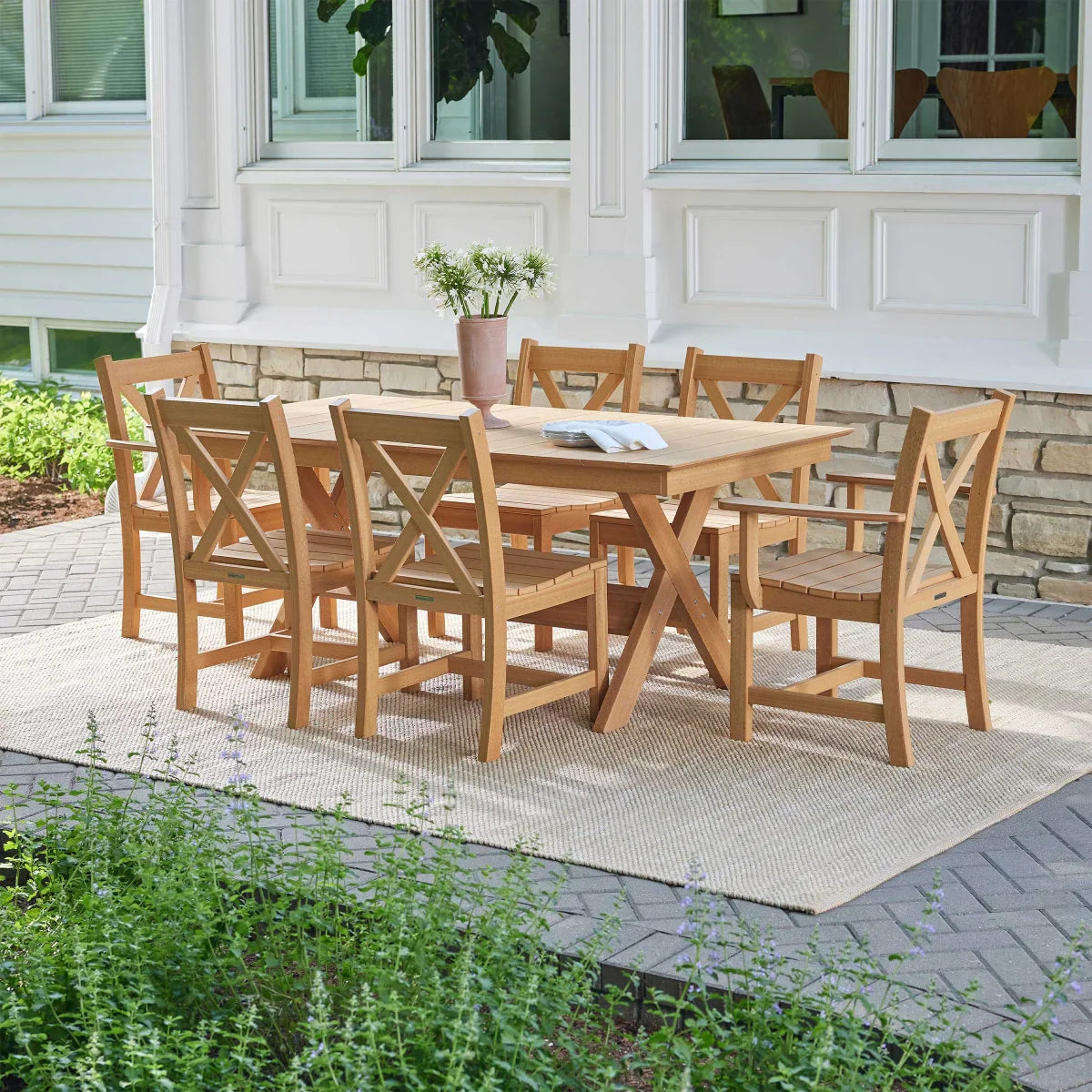 Leisure Line 7-piece Outdoor Dining Set by Tangent