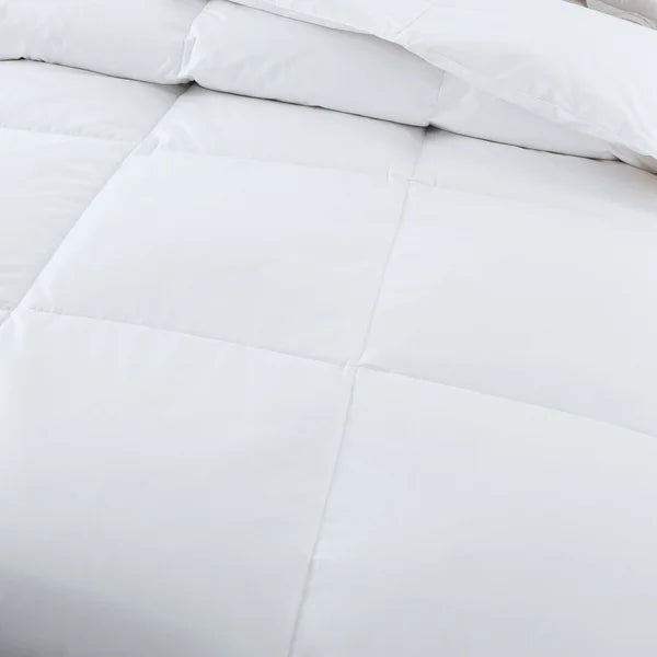 Feather and Loom White Down Comforter & Pillow Set