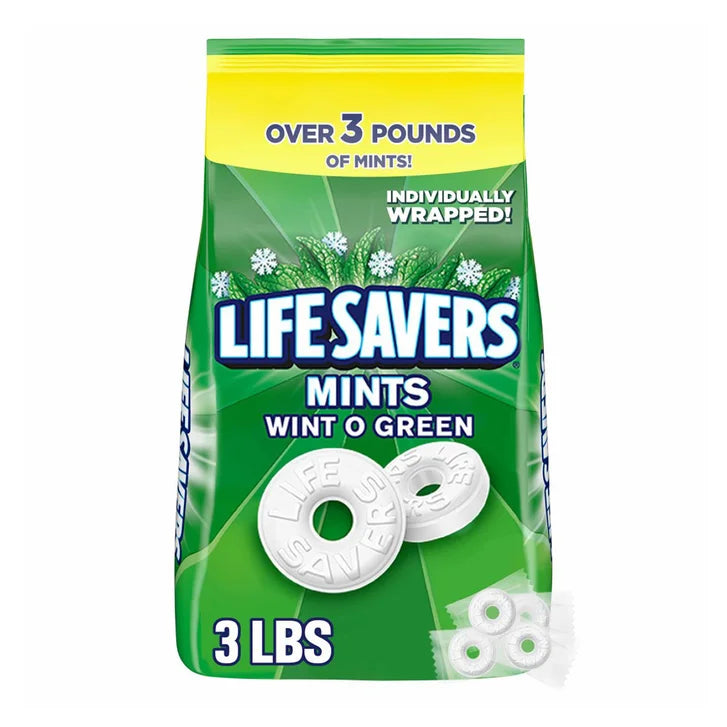 Life Savers Breath Mints Hard Candy, Wint-O-Green, 53.95 oz Bag