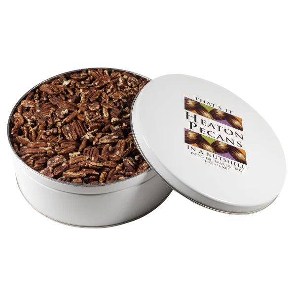 Heaton Pecans Roasted & Salted Pecans Tin 2.5 lbs