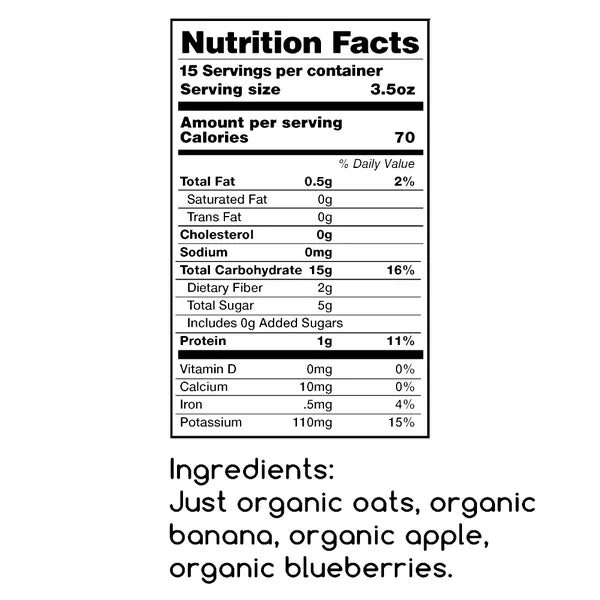 Amara Baby and Toddler Protein Packed Breakfast Cereal Oats and Berries, 15 Meals