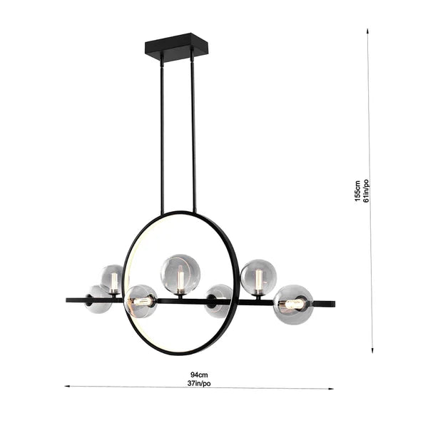 Housemark Luna 8-light LED Island Pendant Light