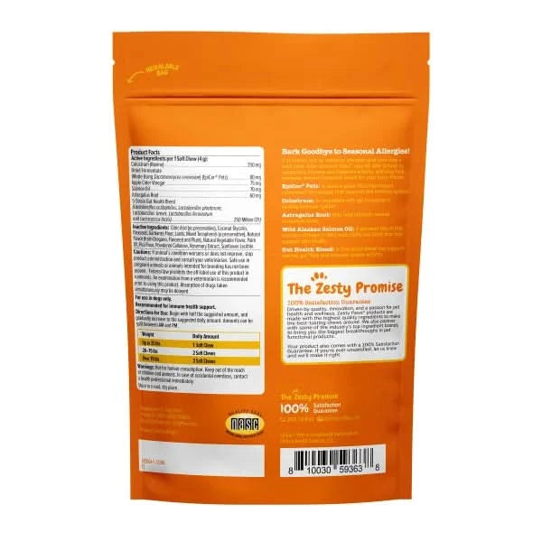 Zesty Paws Aller-Immune Bites for Dogs, Lamb Flavor, 170-count