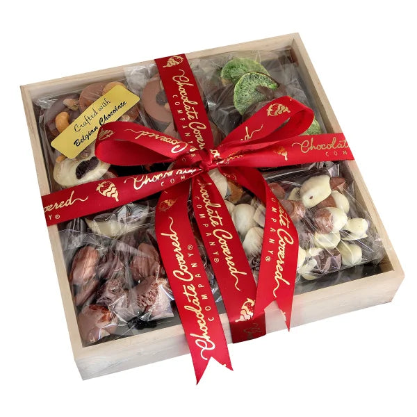 Chocolate Covered Company, Premium Dried Fruit & Mendiant Gift Tray,