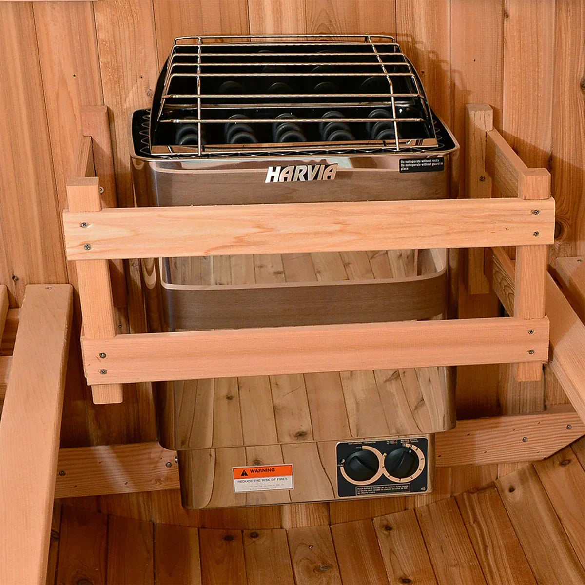 Almost Heaven Saunas Duet 2-person Outdoor Barrel Sauna