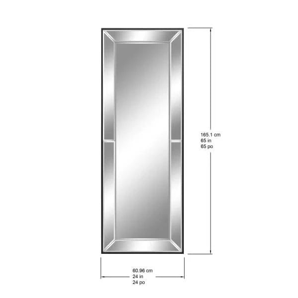 Olivia Beveled Glass Floor Mirror