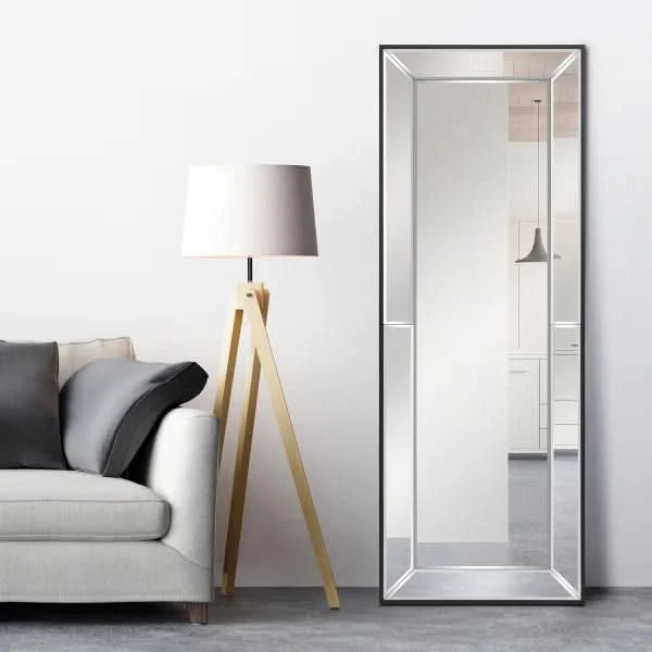 Olivia Beveled Glass Floor Mirror