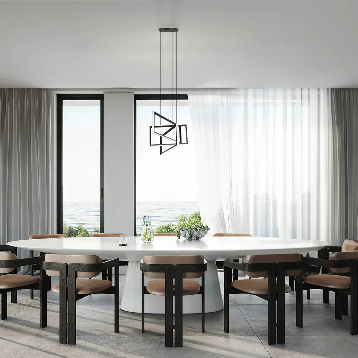 Feit 3-Rectangle Chandelier