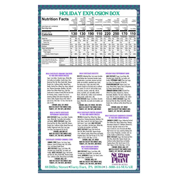 Sugar Plum Winter Decadence Chocolate Variety Gift Box