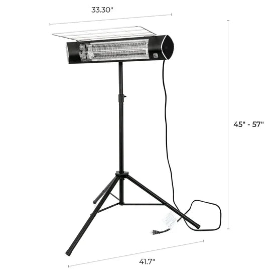 Kenmore 1500W Carbon Infrared Electric Patio Heater & Remote