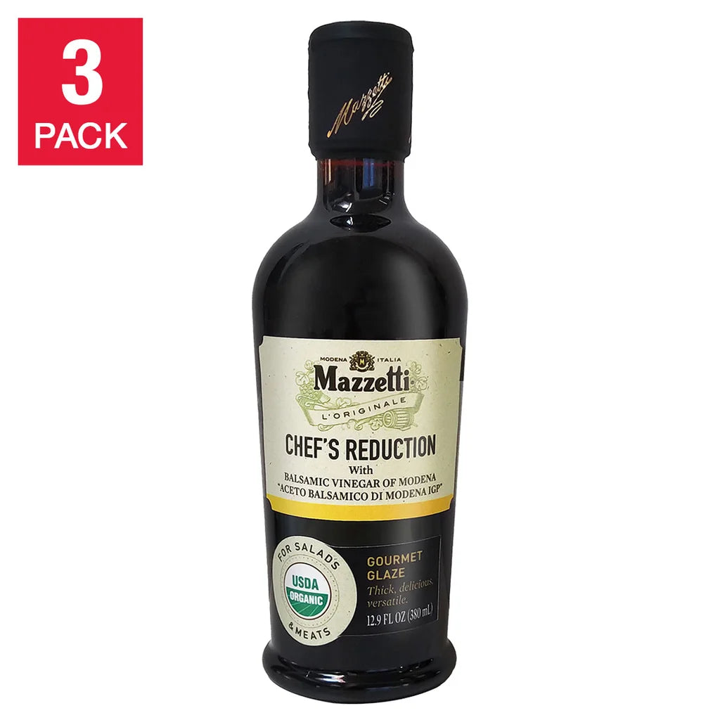 Mazzetti l’Originale 12.89 oz Organic Balsamic Glaze 3-pack