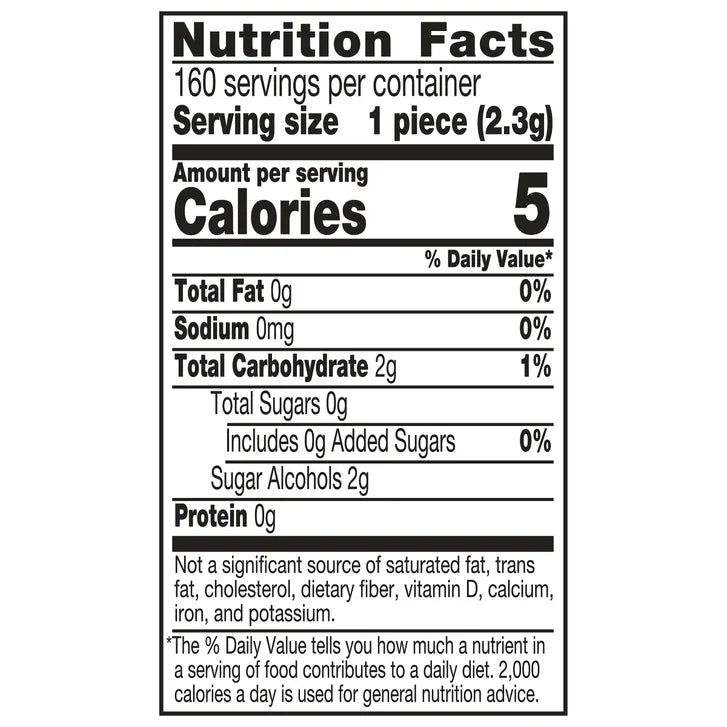 Ice Breakers Ice Cubes Sugar Free Gum, Wintergreen, 40 pieces, 4-count