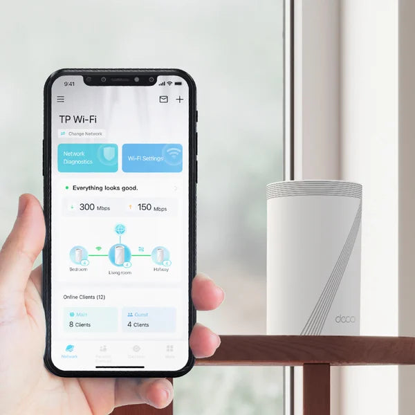 TP-Link Deco BE11000 Wi-Fi 7 Tri-Band Whole-Home Mesh Wi-Fi System, 3-pack