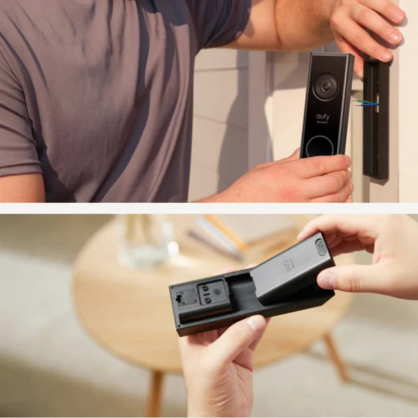 Eufy Security Dual Camera Video Doorbell E340 with Indoor 2K Cam Mini