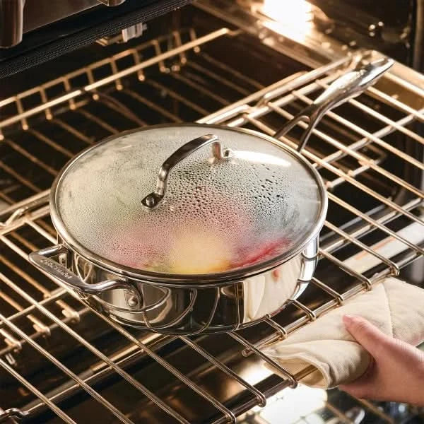 Circulon C1 Series Clad Stainless Steel with ScratchDefense Non-Stick Cookware Set, 10-piece