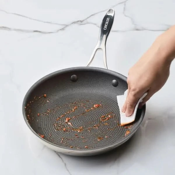 Circulon C1 Series Clad Stainless Steel with ScratchDefense Non-Stick Cookware Set, 10-piece