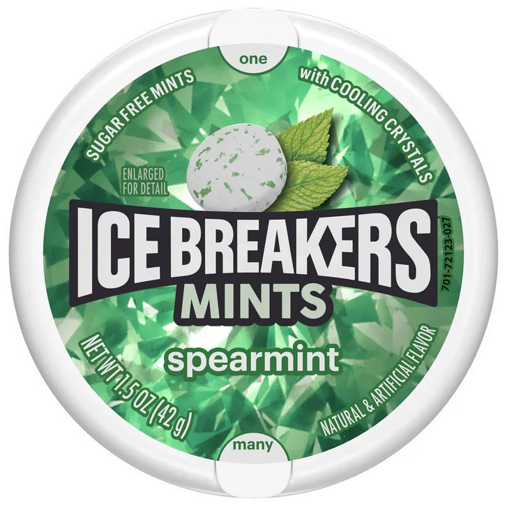 Ice Breakers Mints, Spearmint, 1.5 oz, 8-count