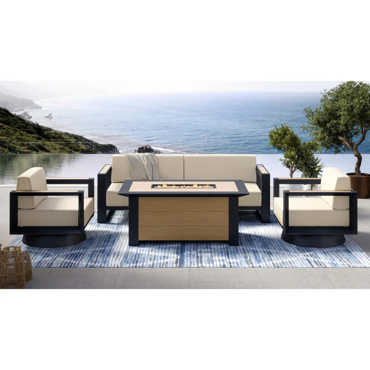Mirador Sanibel 4-piece Fire Seating Set