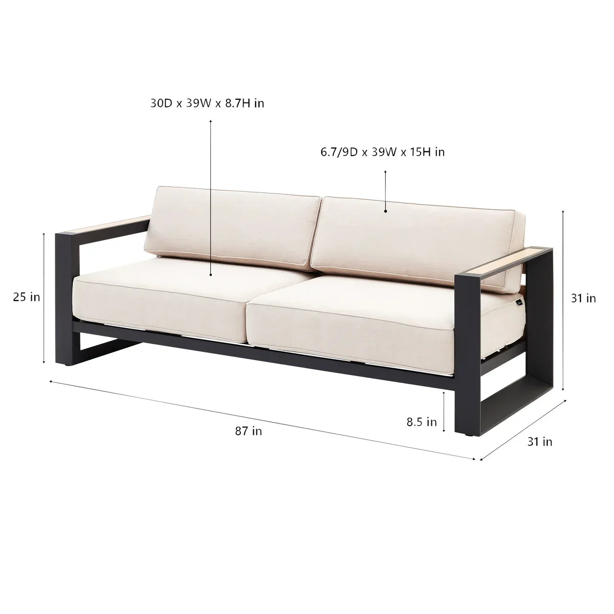 Mirador Sanibel 4-piece Fire Seating Set