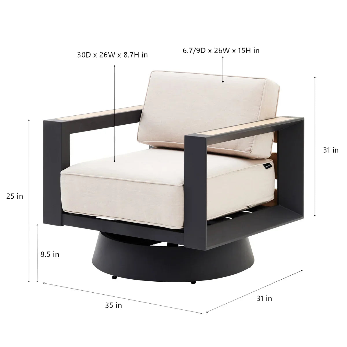 Mirador Sanibel 4-piece Fire Seating Set