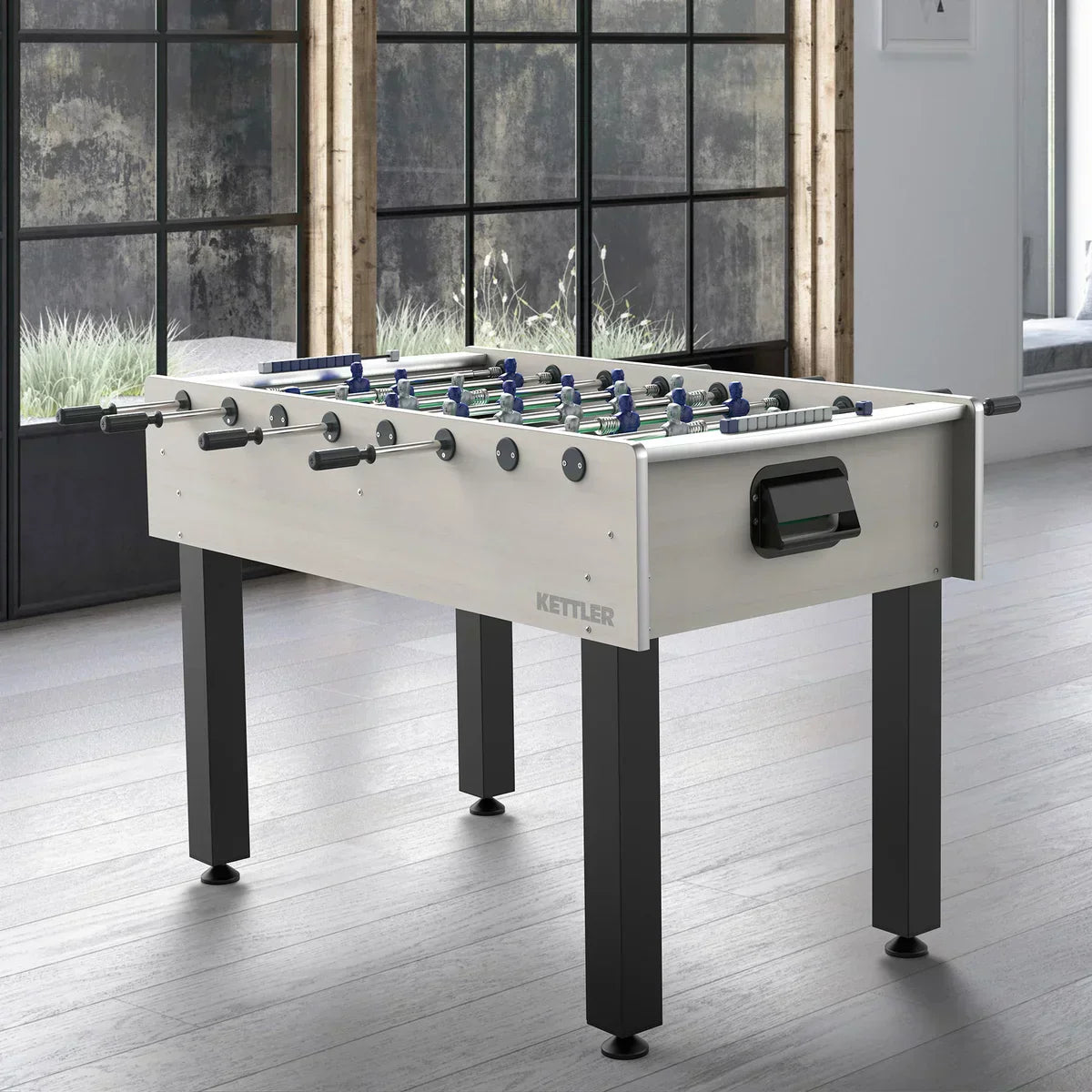 KETTLER Milano Outdoor Foosball Table with Cover, 5 Cork and 5 Resin Balls