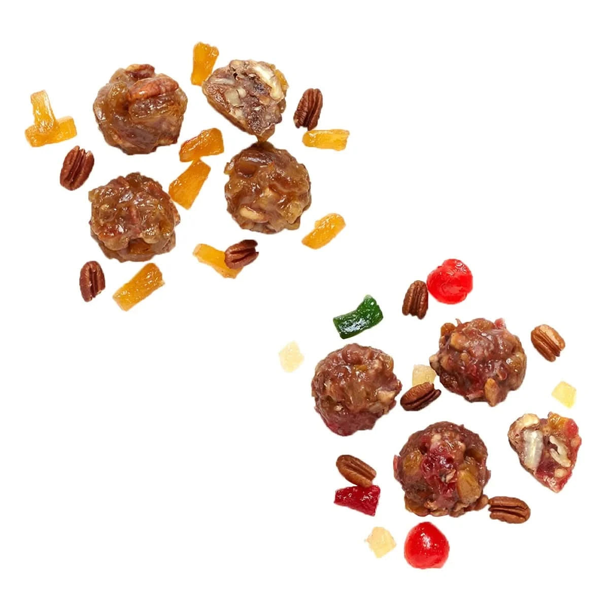 Collin Street Bakery Cake Bites Bundle Deluxe Fruitcake Pineapple Pecan Cake 2 Pack 24 Bites Total