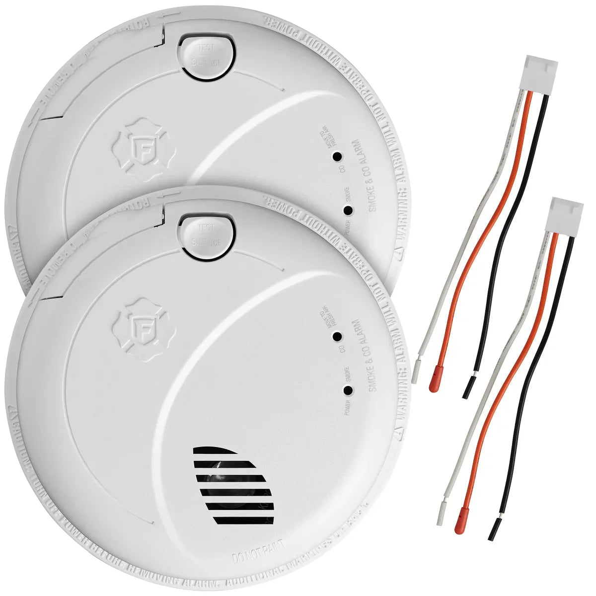 First Alert BRK Precision Detection Wired Talking Smoke/CO Alarm, 2-pack