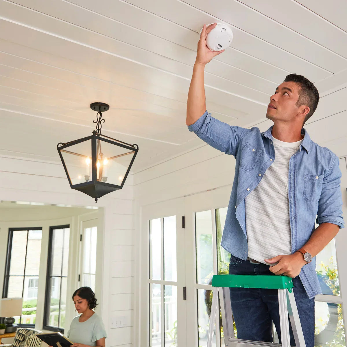 First Alert BRK Precision Detection Wired Talking Smoke/CO Alarm, 2-pack