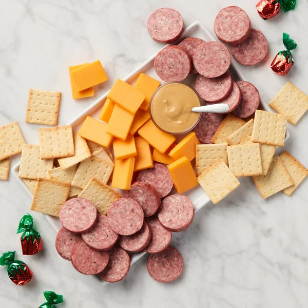 Hickory Farms Happy Holidays Meat & Cheese Gift Box, 1.45 lbs Total,