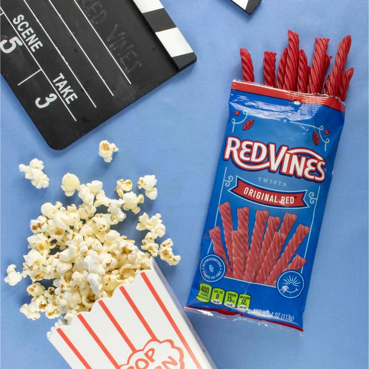 Red Vines Twists, Original Red Licorice Candy, 4 oz, 15-count